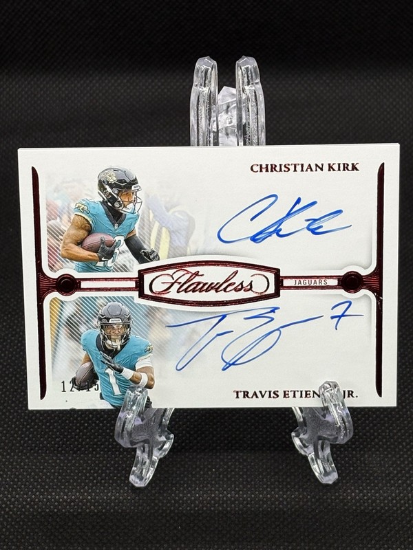 2025 Flawless Christian Kirk Travis Etienne Jr. 2024 Football Dual Auto Ruby /15