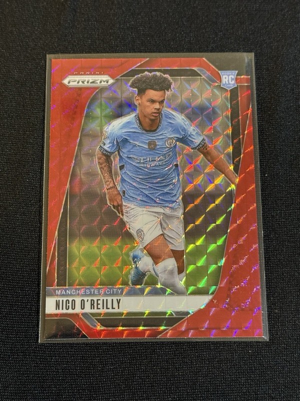 Panini Topps Rookie Nico O'Reilly Manchester City 3 Card Lot Prizm UEFA FIFA view 2