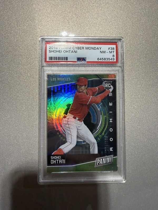 2018 Panini Cyber Monday Shohei Ohtani PSA 8 Rookie /199 #38 MLB Angels Japan