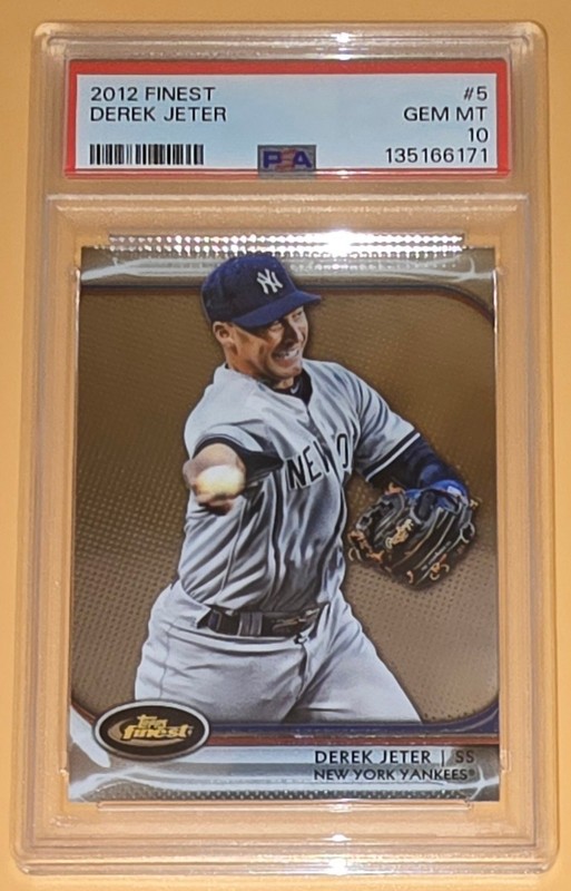 Derek Jeter PSA 10 2012 Topps Finest Baseball #5 New York Yankees MLB Gem Mint