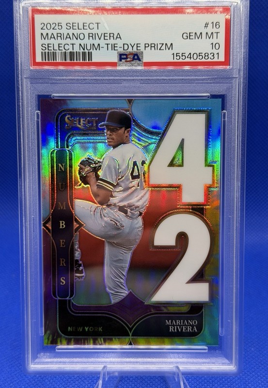 2025 Select Mariano Rivera Tie-Dye Prizm /25 PSA 10 Yankees HOF SSP 💎 POP 1 🔥