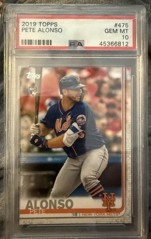 Pete Alonso New York Mets  psa 10 rookie
