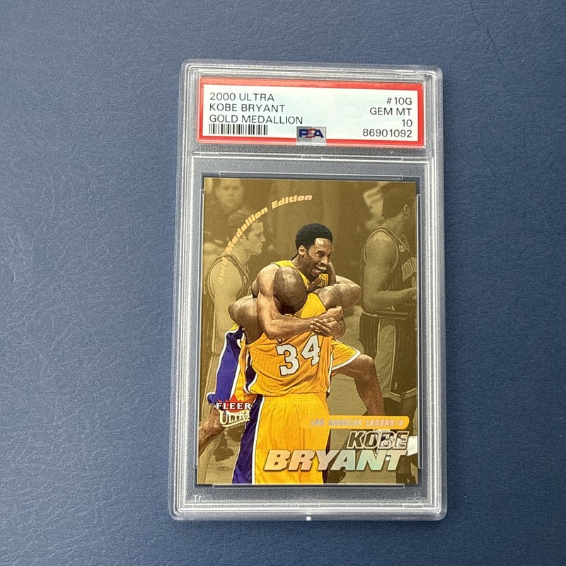 2000 Fleer Ultra - Kobe Bryant - Gold Medallion #10G Kobe W/ Shaq PSA 10 Rare