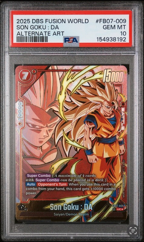 Son Goku : DA  Alternate Art UC 2025 PSA 10 - Dragon Ball Super FB07-009