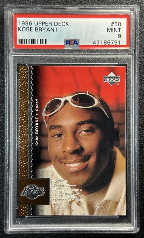 KOBE BRYANT PSA 9 1996-97 UPPER DECK #58 ROOKIE RC LAKERS 6791