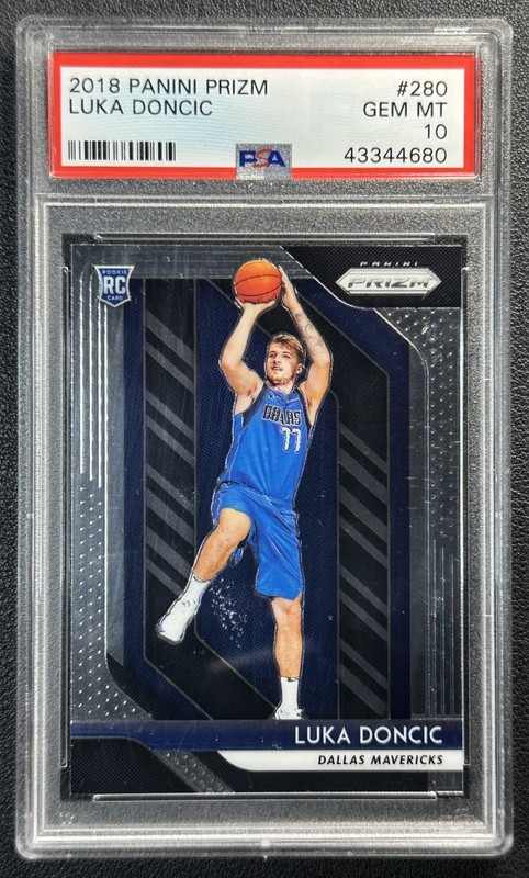 LUKA DONCIC PSA 10 2018-19 PANINI PRIZM #280 ROOKIE RC MAVERICKS 4680