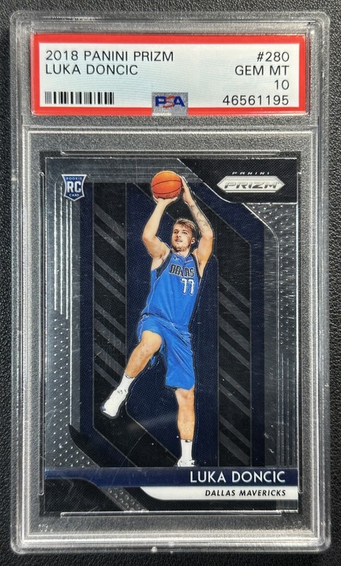 LUKA DONCIC PSA 10 2018-19 PANINI PRIZM #280 ROOKIE RC MAVERICKS 1195