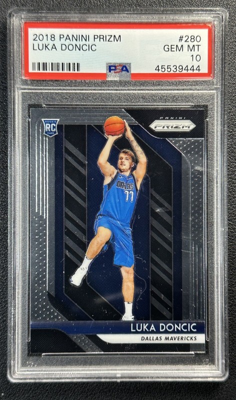 LUKA DONCIC PSA 10 2018-19 PANINI PRIZM #280 ROOKIE RC MAVERICKS 9444