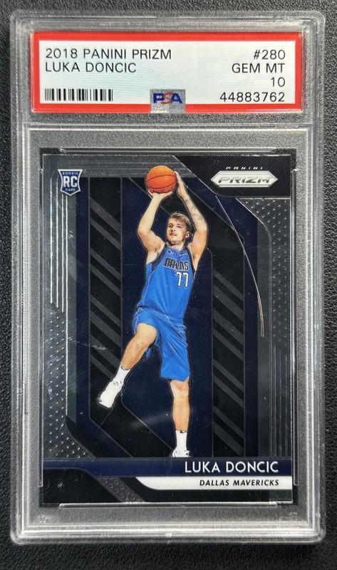 LUKA DONCIC PSA 10 2018-19 PANINI PRIZM #280 ROOKIE RC MAVERICKS 3762