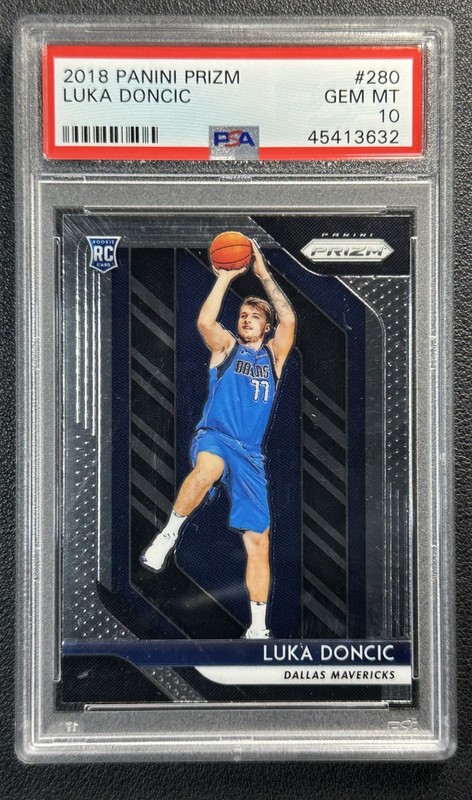 LUKA DONCIC PSA 10 2018-19 PANINI PRIZM #280 ROOKIE RC MAVERICKS 3632