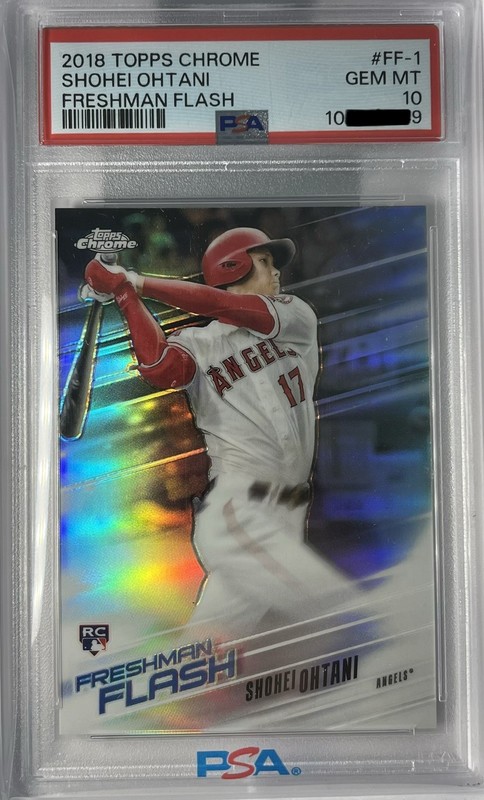 Shohei Ohtani 2018 Topps Chrome Freshman Flash RC PSA 10 GEM MINT #FF-1