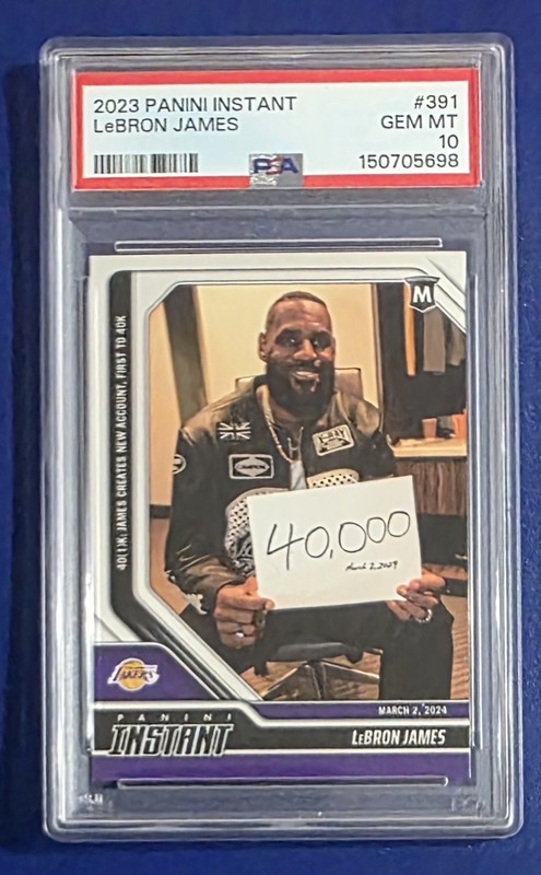 LeBron James 2023-24 Panini #391 All-Time Scoring Leader 40,000 Card PSA 10