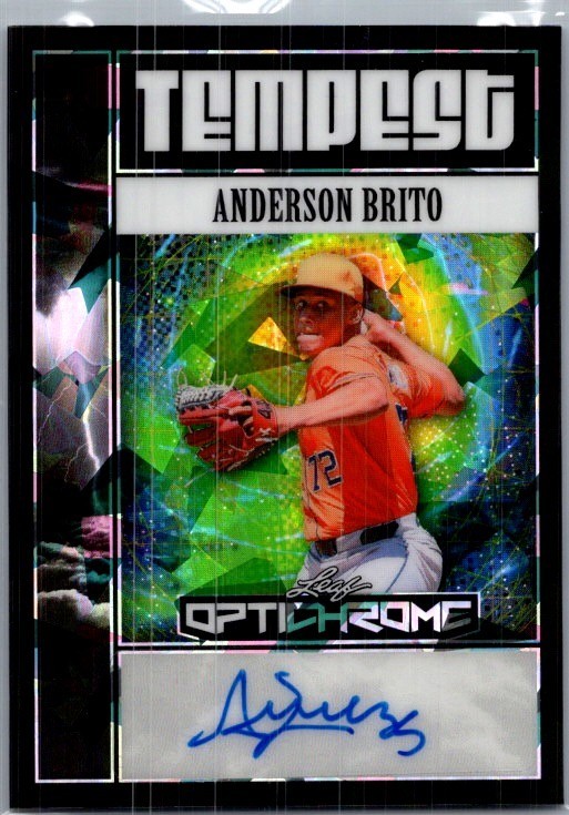 2025 Leaf Anderson Brito Optichrome Baseball Black 1/1 Auto