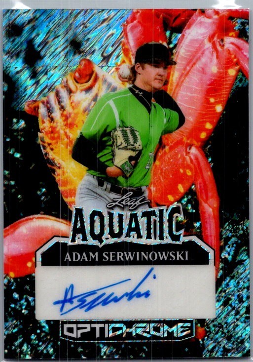 2025 Leaf Adam Serwinowski Optichrome Baseball Aquatic 1/1 Auto