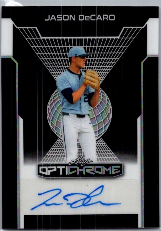 2025 Leaf Jason Decaro Optichrome Baseball Black 1/1 Auto