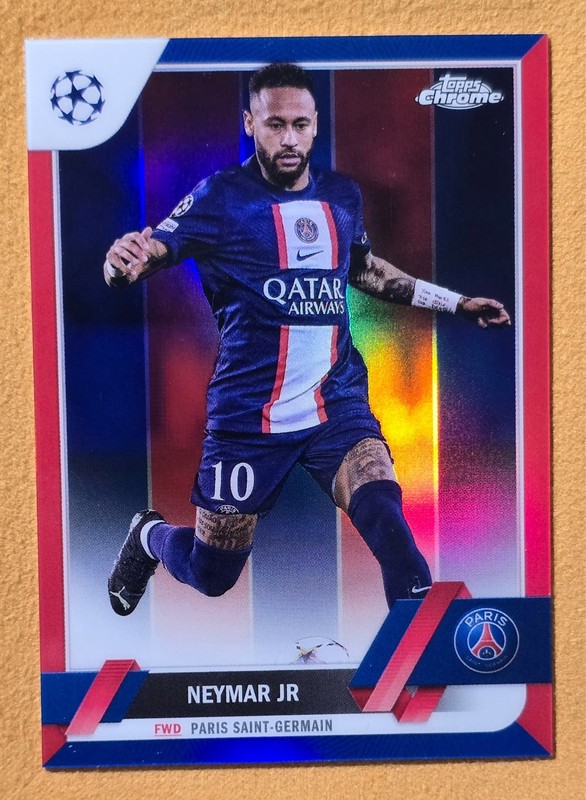 2022-23 Topps Chrome UEFA Club Competitions Neymar Jr Color Match /99 #10 MT+