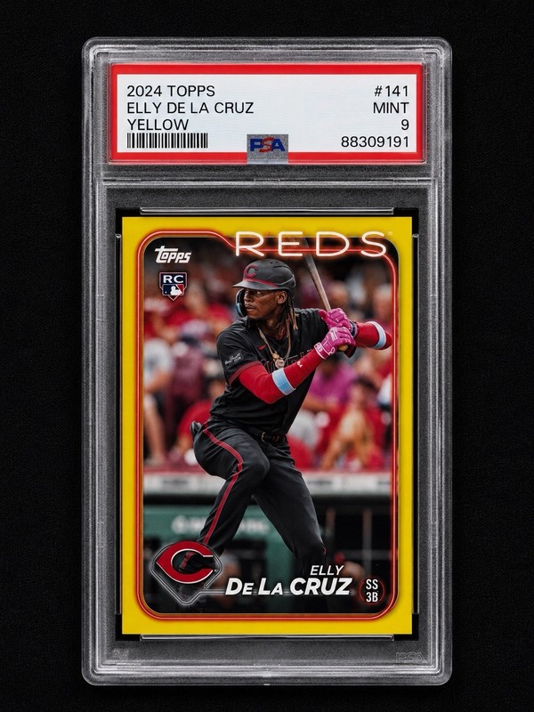 2024 Topps Series 1 Elly De La Cruz #141 Yellow Rookie RC PSA 9 Reds