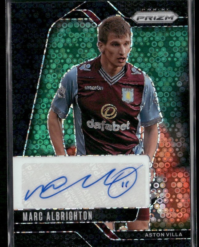 2024-25 Prizm Premier League S-MAL Marc Albrighton Auto Black Breakaway /1