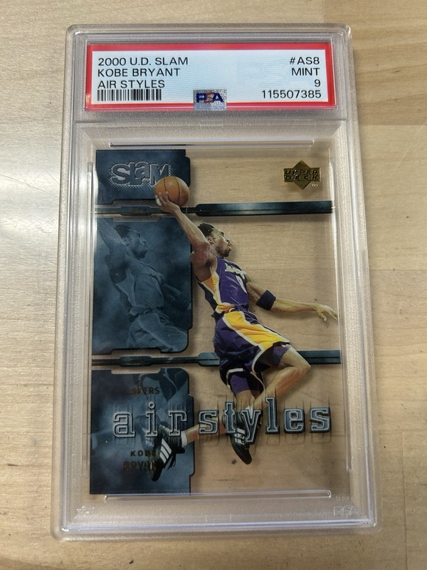 2000 UPPER DECK SLAM AIR STYLES #AS8 KOBE BRYANT PSA 9