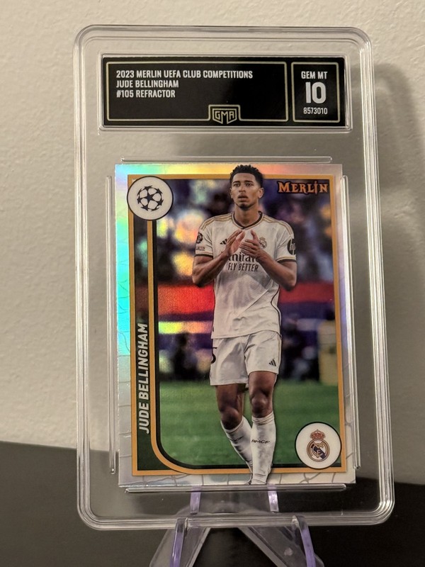 2023-24 Topps Merlin Uefa Club Competitions - Jude Bellingham Refractor - GMA 10