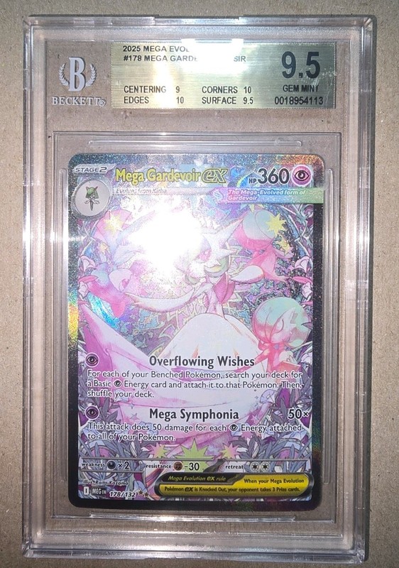 Pokemon TCG Mega Evolution  Mega Gardevoir ex #178 BGS Gem Mint 9.5