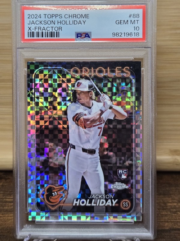 2024 Topps Chrome - Jackson Holliday #88 X-Fractor (RC) PSA 10