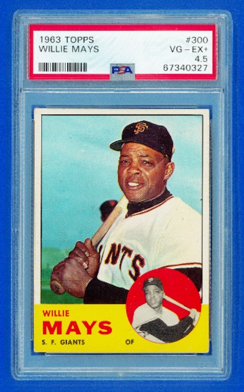 1963 Topps Willie Mays #300 PSA 4.5...Well Centered, Super Color & Eye Appeal!