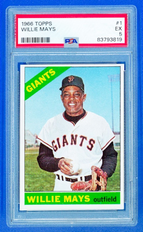 1966 Topps Willie Mays #1 PSA 5.....Nice 5