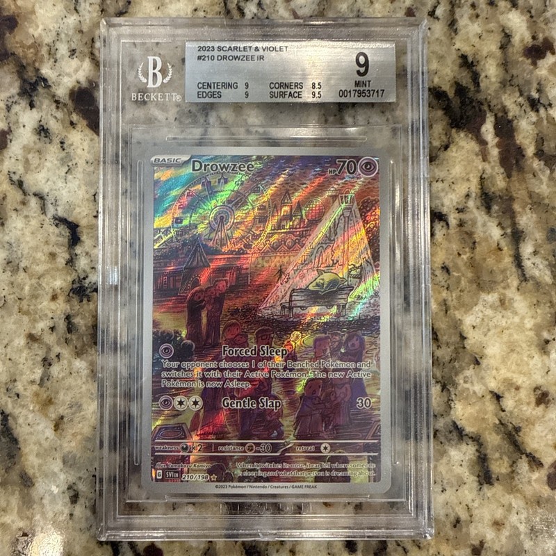 2023 POKEMON SVI EN-SCARLET & VIOLET ILLUSTRATION RARE #210 DROWZEE BGS 9