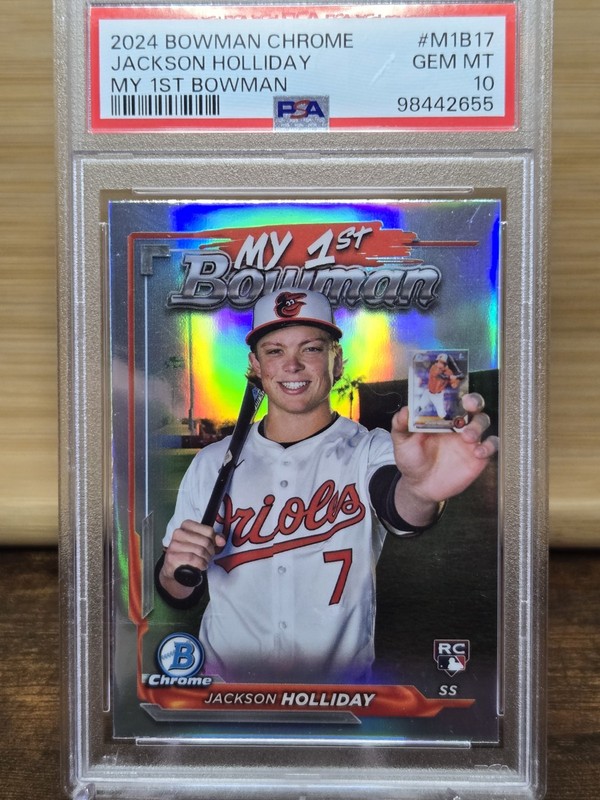 2024 Bowman Chrome My 1st Bowman Jackson Holliday #M1B-17 PSA 10 view 1