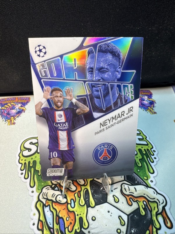 2022-23 Topps Stadium Club Chrome UEFA Club - Goal Force Neymar Jr #GF-NJR