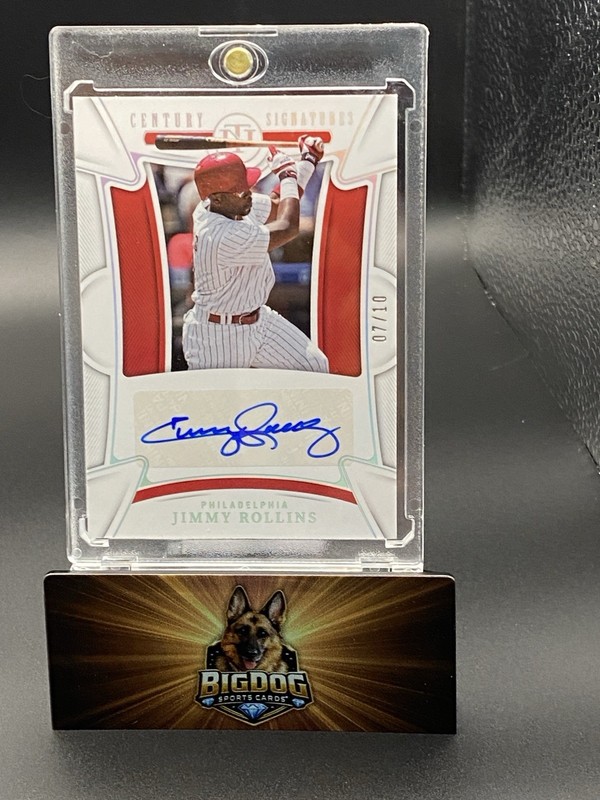 2023 Panini National Treasures Signatures Jimmy Rollins #CS-JR Auto /10