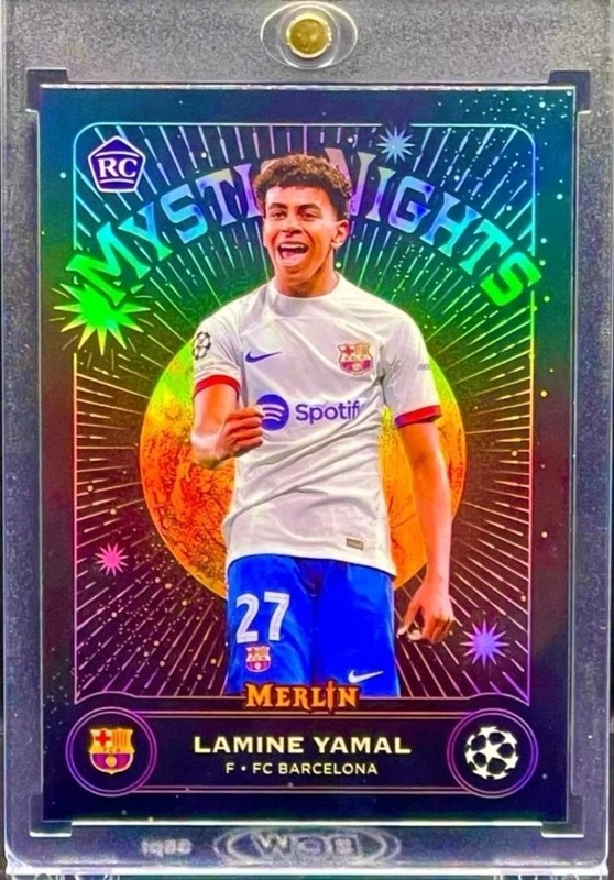 Lamine Yamal RARE ROOKIE RC REFRACTOR TOPPS CHROME INVESTMENT CARD SSP ROY MINT