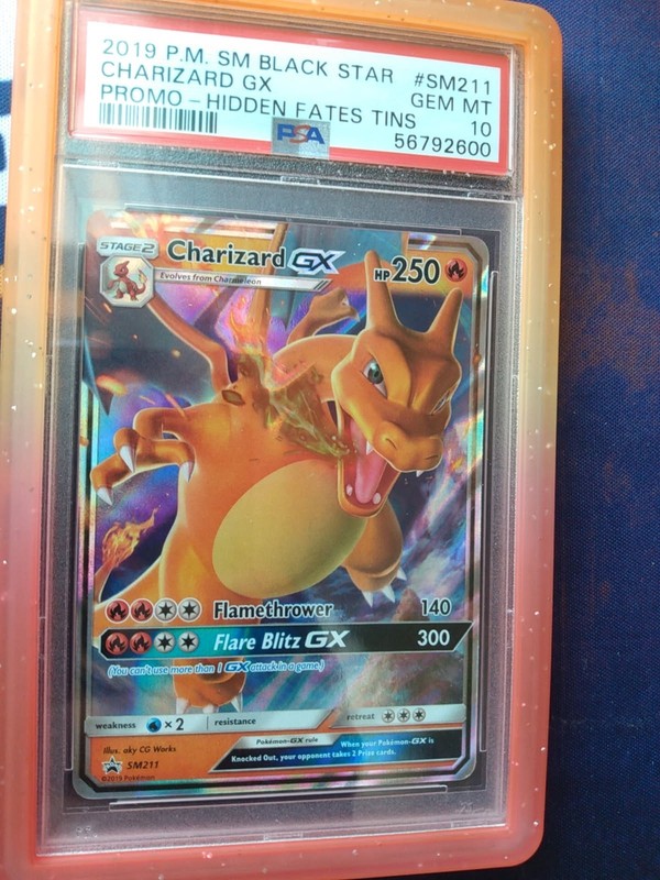 2019 POKEMON SM BLACK STAR PROMO #SM211 CHARIZARD GX PSA GEM MT 10