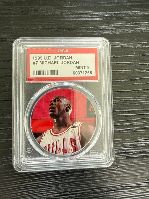 1995 Upper Deck Jordan Milk Caps #7 Michael Jordan PSA 9