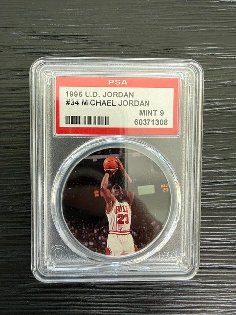 1995 Upper Deck Jordan Milk Caps #34 Michael Jordan PSA 9