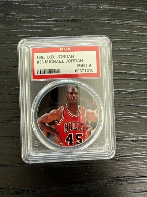 1995 Upper Deck Jordan Milk Caps #36 Michael Jordan PSA 9