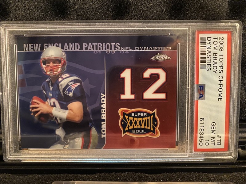 2008 Topps Chrome Dynasties  Tom Brady PSA 10 Gem mint #TB 2025