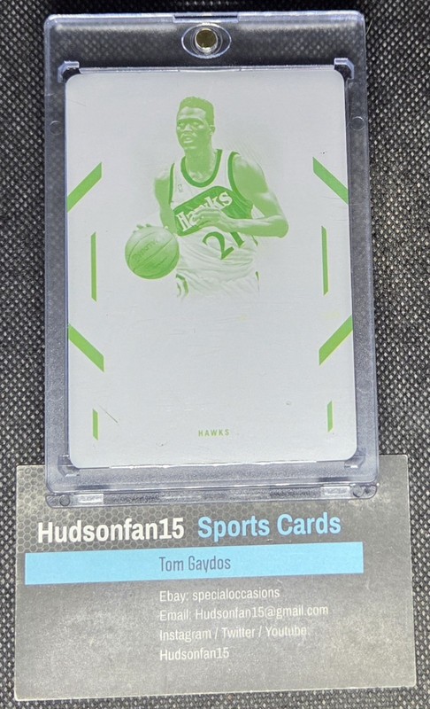 Dominique Wilkins 2023-24 National Treasures Flawless Printing Plate Yellow 1/1