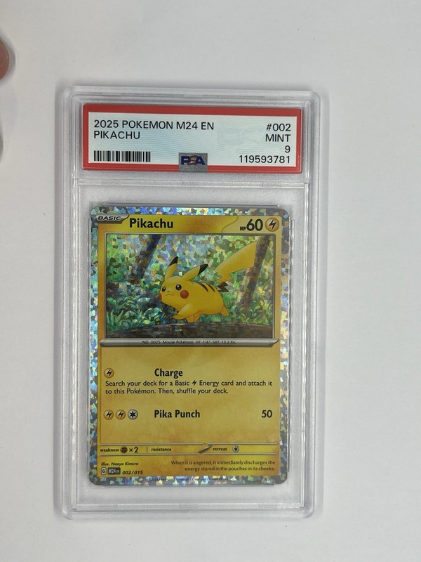 2025 Pokemon Pikachu McDonald's M24 PSA 9 Mint #002 US SELLER