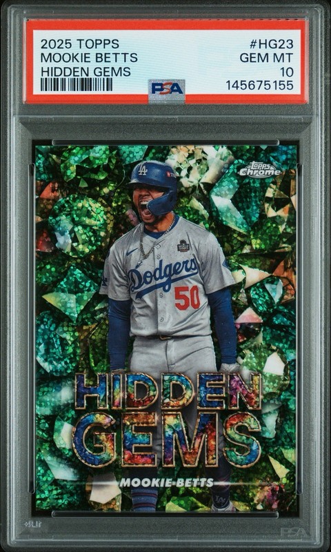 2025 Topps Mookie Betts Hidden Gems #HG23 Los Angeles Dodgers SP Gem Mint PSA 10
