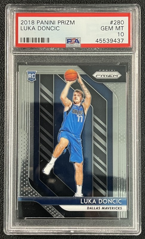 LUKA DONCIC PSA 10 2018-19 PANINI PRIZM #280 ROOKIE RC MAVERICKS 9437