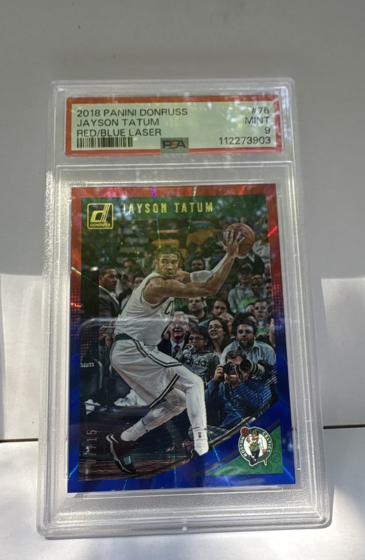 2018-19 Panini Donruss - Jayson Tatum #76 Holo Purple Laser /15