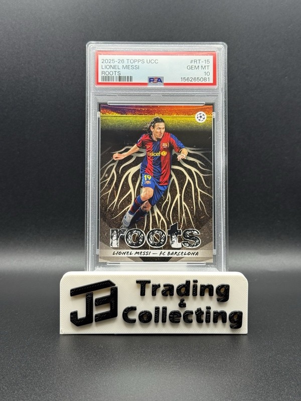2025-26 Topps UEFA Club Competitions Lionel Messi #RT-15 Roots PSA 10 GEM