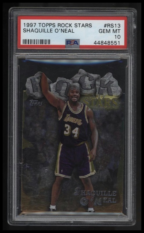 1997 Topps Rock Stars Shaquille O'Neal PSA 10