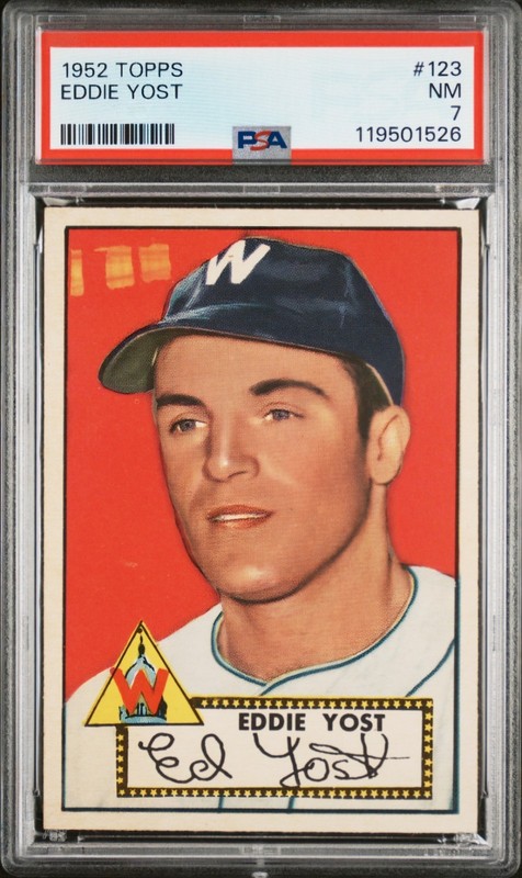 1952 Topps - Eddie Yost #123 Psa 7