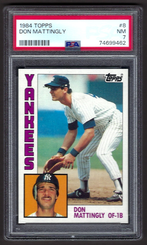1984 Topps DON MATTINGLY (RC) PSA 7 New York Yankees #8