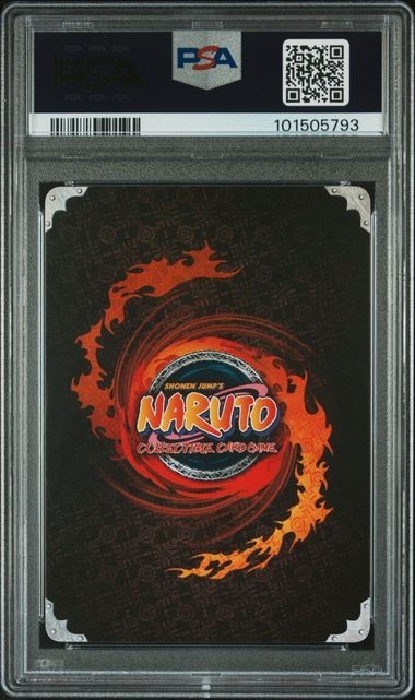 PSA 9 2010 Naruto Card CCG S18 Fangs of the Snake Kakashi Hatake Anbu Days #906 view 2