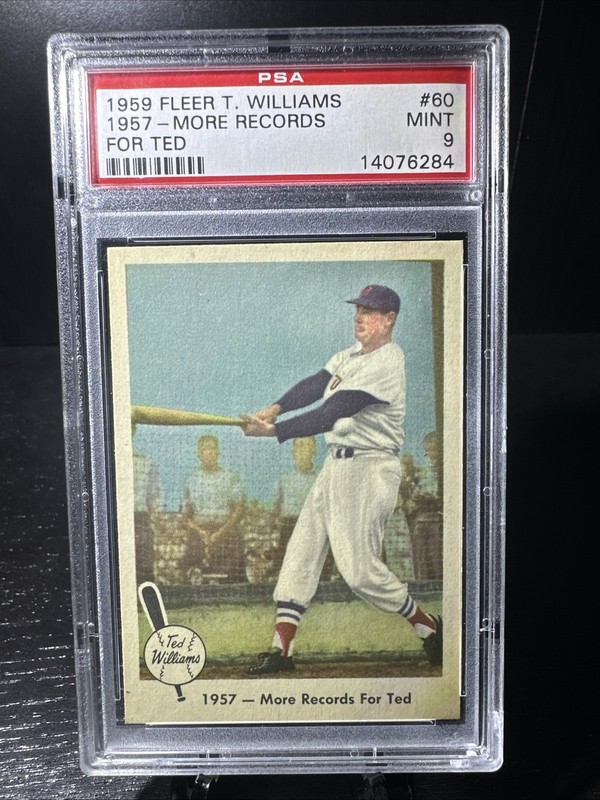 1959 Fleer Ted Williams - Ted Williams #60 1957 - More Records PSA 9