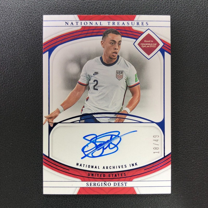 2022 National Treasures World Cup Archives Ink On Card Auto Sergino Dest /49